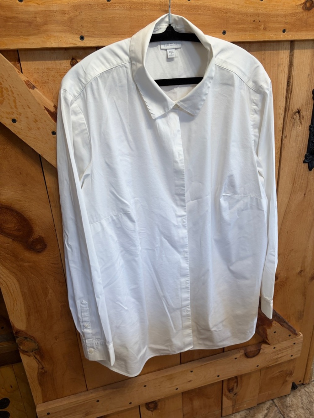 J Jill Crisp Classic White women’s Button-Down Shirt, XXL